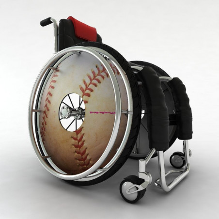 Wilson Baseball Wheelchair Wheelchair Wheel Cover