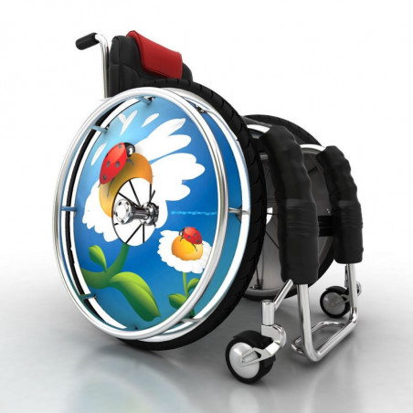 Ladybug Wheelchair Wheel Cover