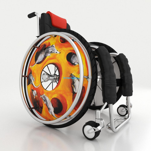 Happy mouse wheel spoke covers for wheelchairs