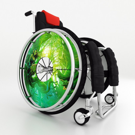 Wheelchair spoke cover - elven land