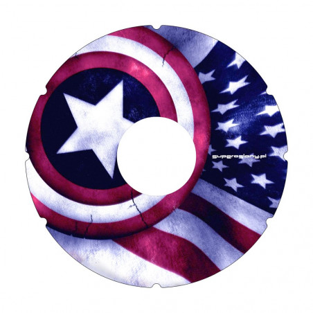Captain America Flag Wheelchair Wheel Spoke Cover