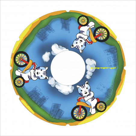 Wheelchair Wheel Cover Kitty on a Bike