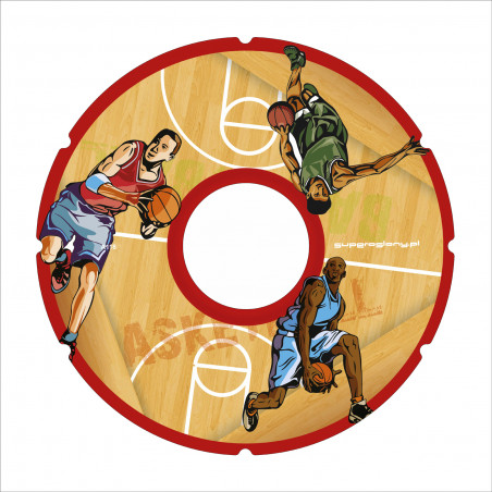 Wheelchair spoke cover basketball