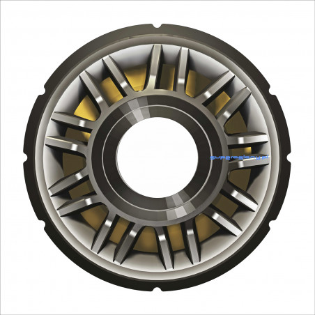 Wheelchair wheel cover, alloy rim, retro style