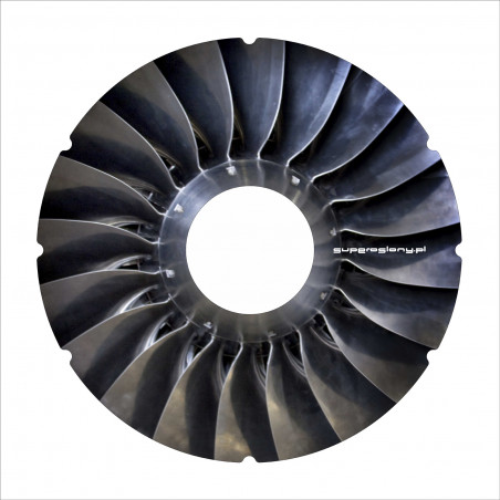 Wheelchair wheel spoke cover, aircraft turbine rotor