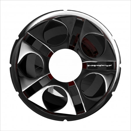 Wheelchair wheel cover black alloy rim for quad bike