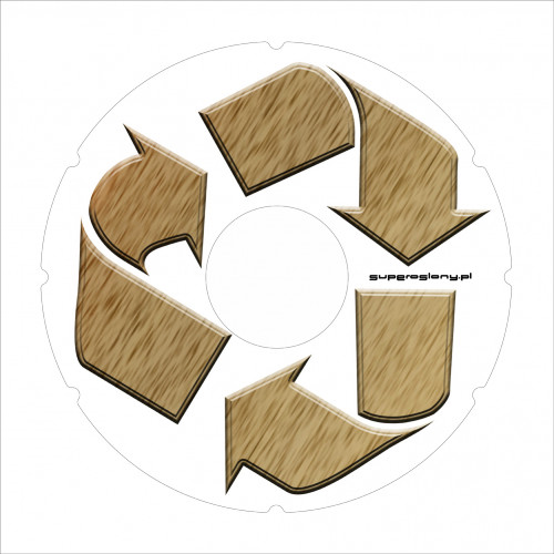 Osłona ekologiczny znak recyklingu