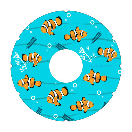 Osłona na szprychy kół wózka inwalidzkiego rybki Nemo ocean