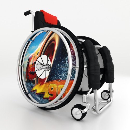 Lightning McQueen 95 Wheelchair Spoke Cover