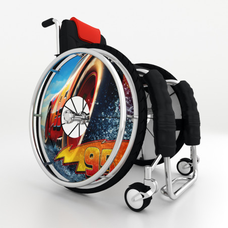Lightning McQueen 95 Wheelchair Spoke Cover