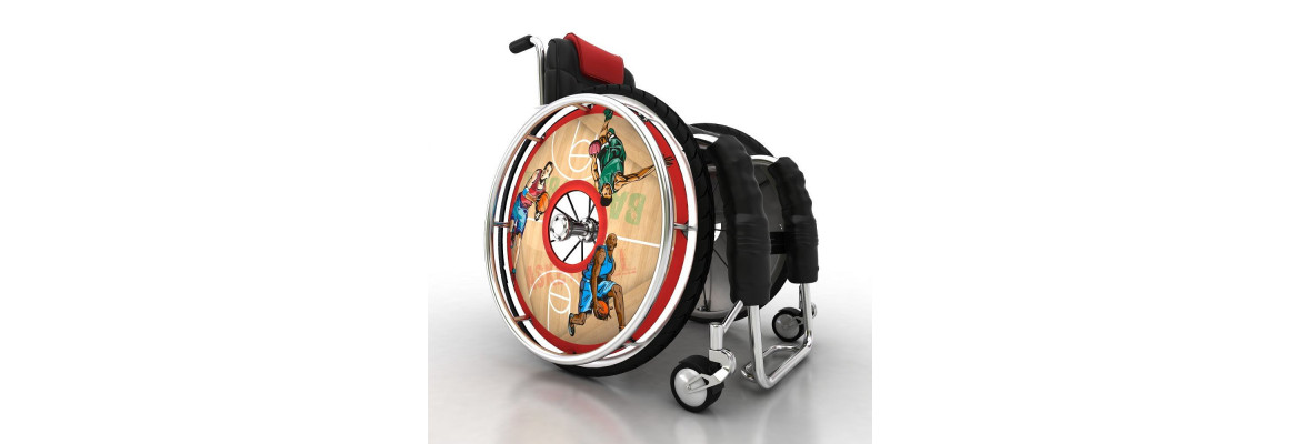 Osłony na wózki inwalidzkie - motyw ludzie