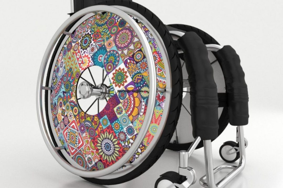 Osłony na wózki inwalidzkie - motyw abstrakcje 