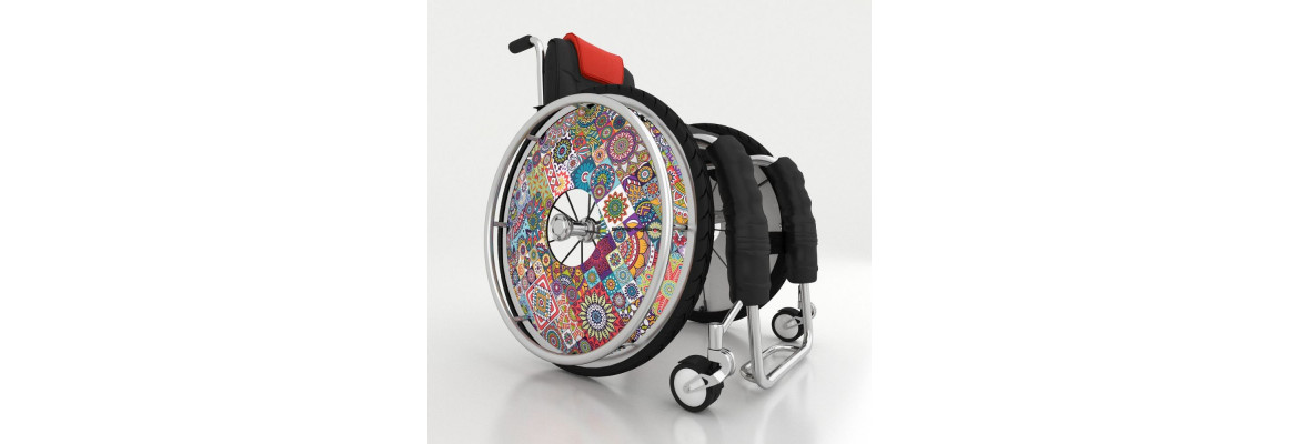 Osłony na wózki inwalidzkie - motyw abstrakcje 
